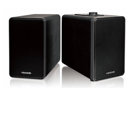 Microlab SP-H21BK H21 Wireless Bluetooth Bookshelf Speaker Syst w/Versatile H21BK